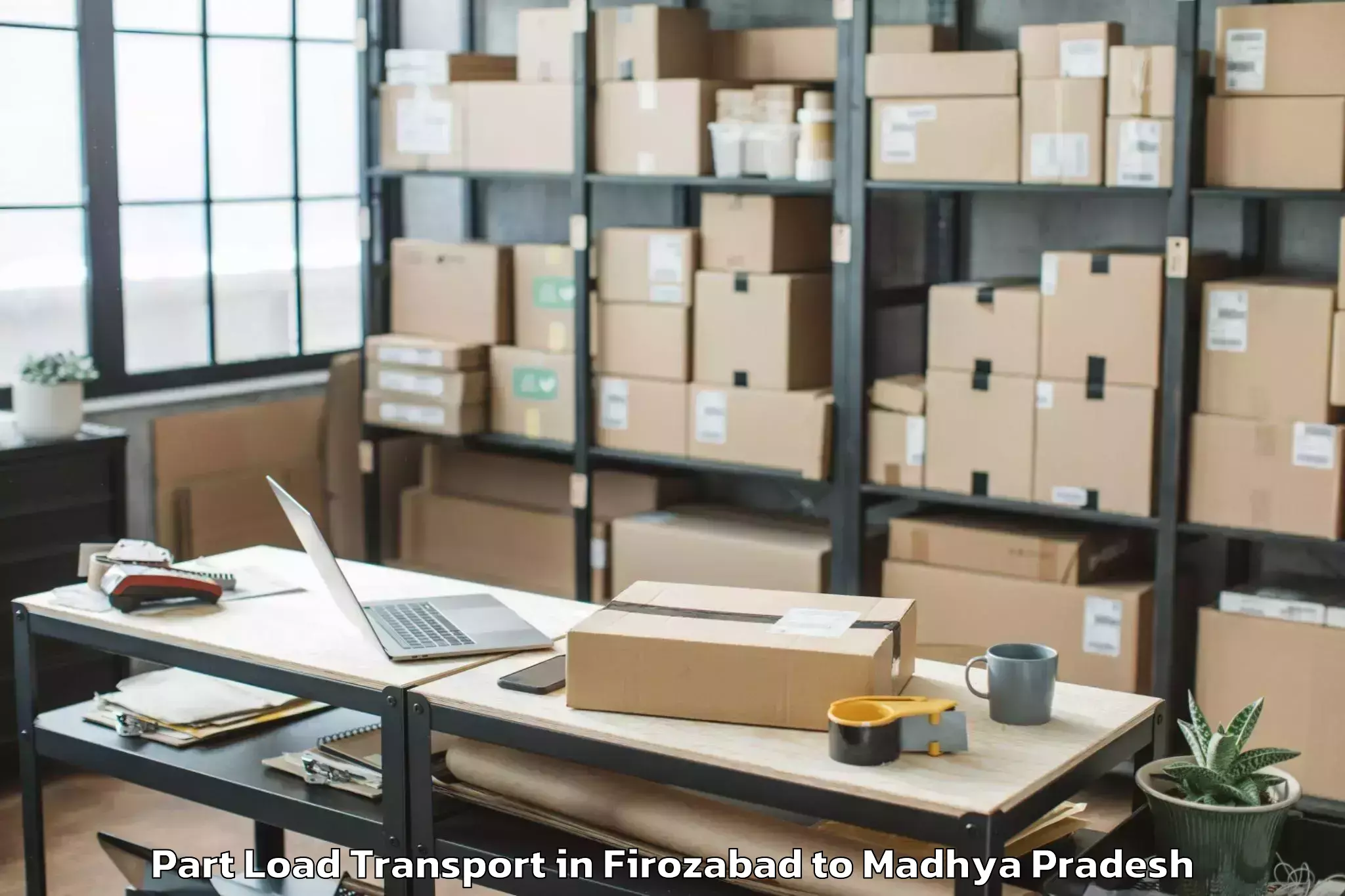 Leading Firozabad to Harsud Part Load Transport Provider